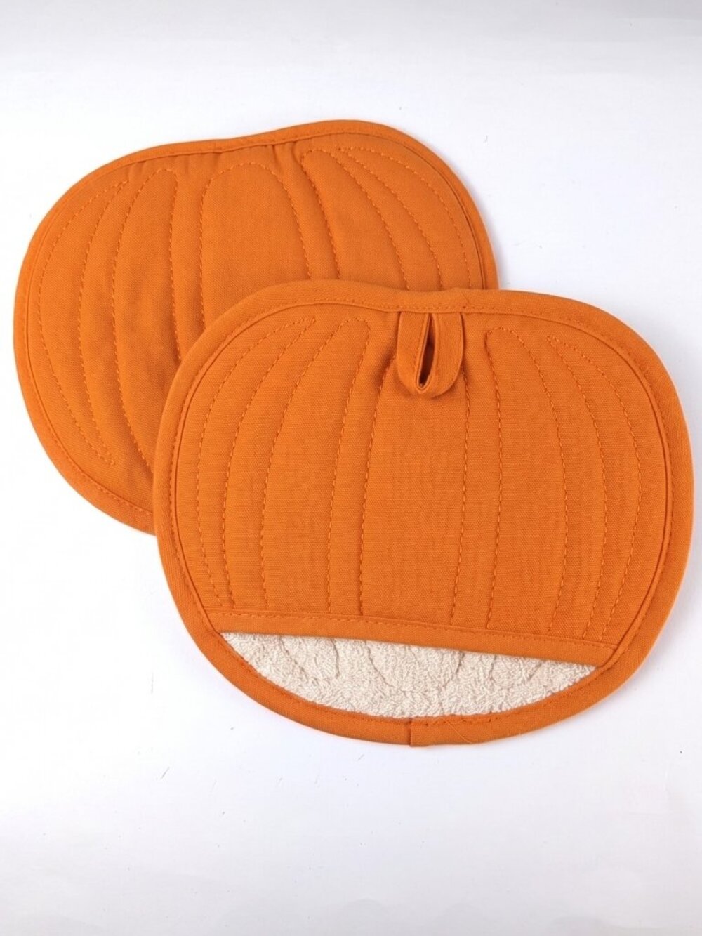 NEW Orange Pumpkin Pot Holders
